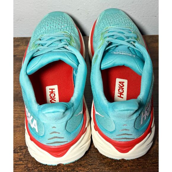 Hoka One One Clifton 8 Women's Size 8.5B Teal 1119394 Athletic Running Shoes - Picture 11 of 11
